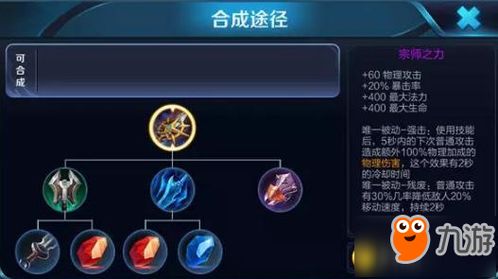 宗师之力,王者荣耀中的强力攻击装备