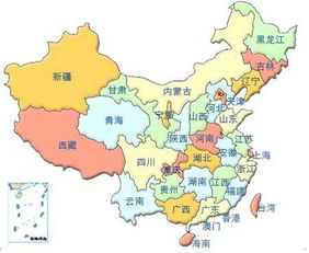 中国省份地图全图